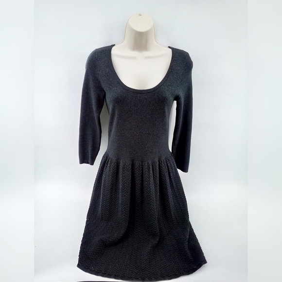 Madewell Wallace Wool Rabbit Hair Cotton Blend Textured Sweater Dress Thick XS - Picture 3 of 11